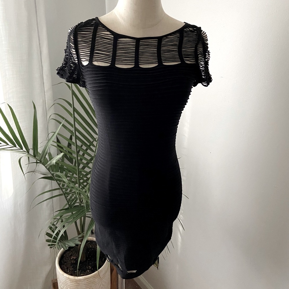 M/L Black Bebe dress